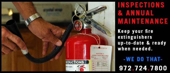 annual fire extinguisher service